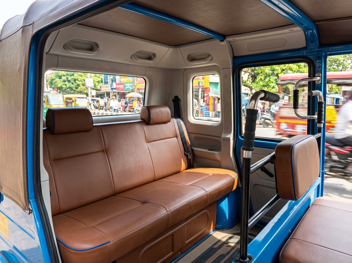 Clean Auto Rickshaw Seating
